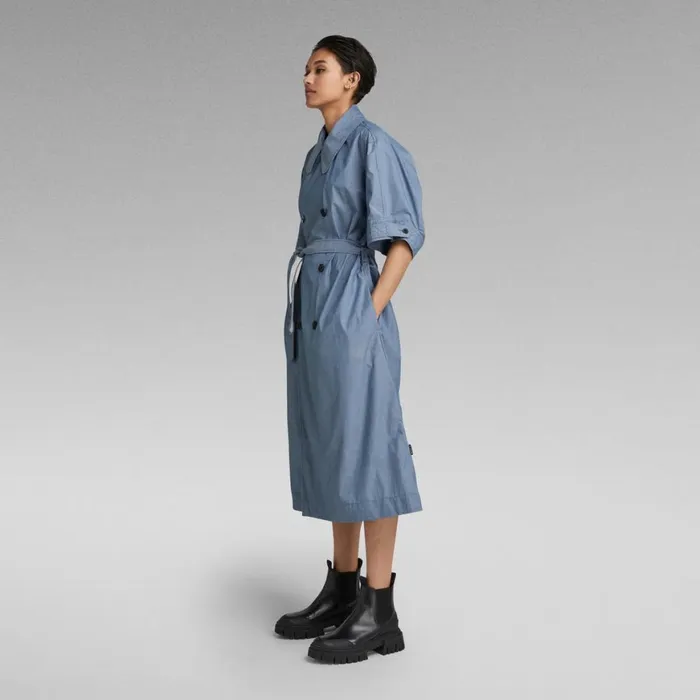 Dresses Women GStar RAW High Trench Dress Light Cloud