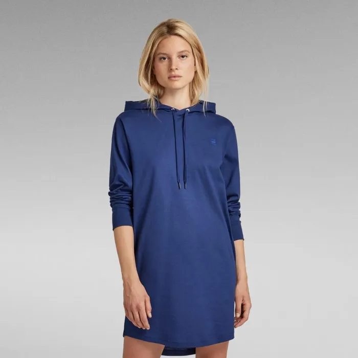 Dresses Women GStar RAW Lash Fem Loose Hooded Dress Ballpen Blue