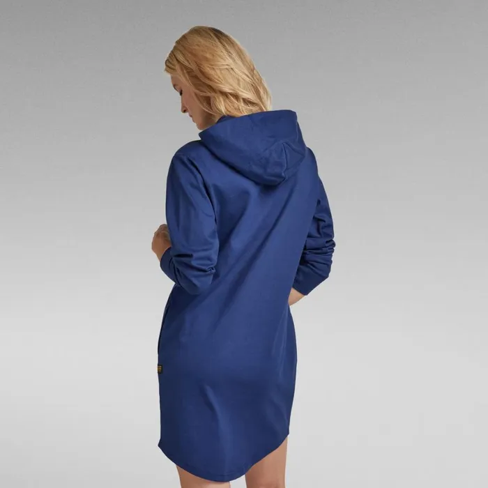 Dresses Women GStar RAW Lash Fem Loose Hooded Dress Ballpen Blue
