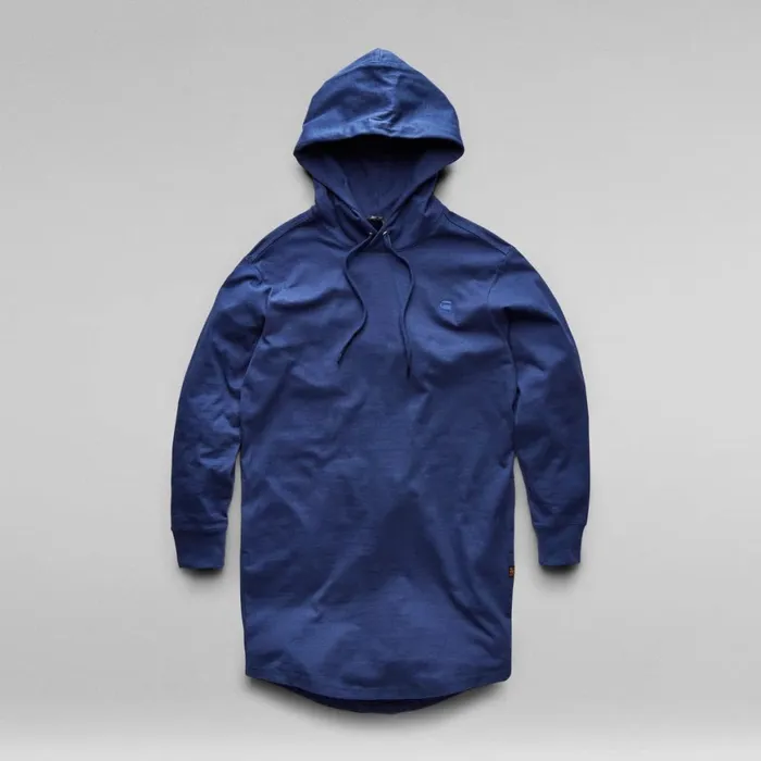 Dresses Women GStar RAW Lash Fem Loose Hooded Dress Ballpen Blue