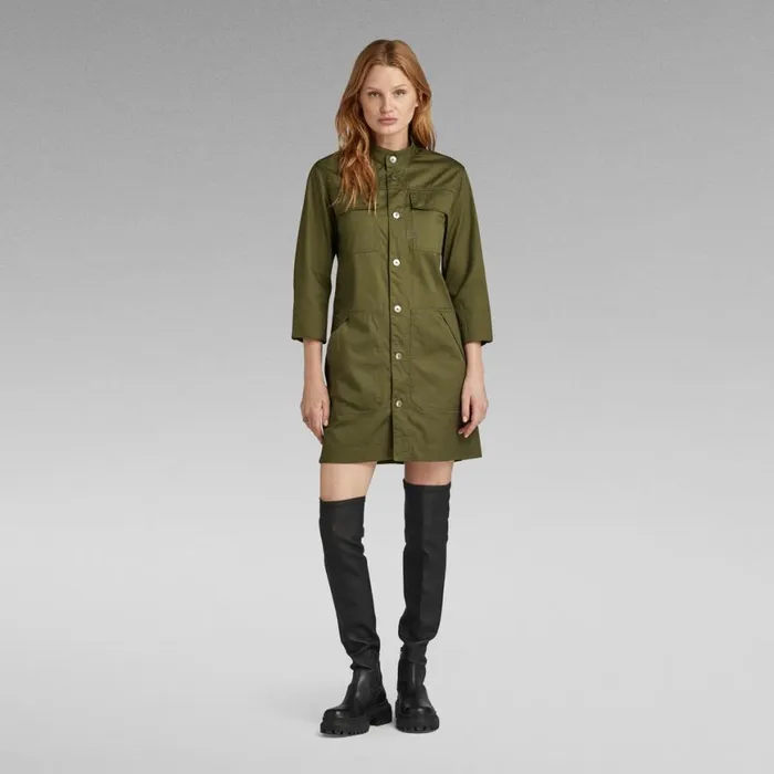 Dresses Women GStar RAW Shirt Dress Shadow Olive