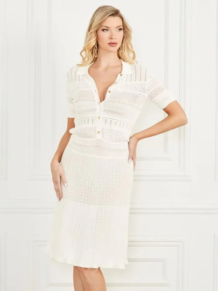 Dresses Women Marciano Janelle Sweater Dress Pale Pearl