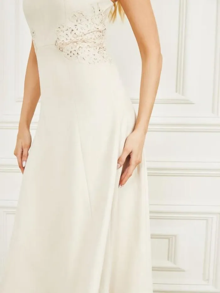Dresses Women Marciano Lorraine Sleeveless Dress Ivory Bone Dresses Women Marciano Lorraine Sleeveless Dress Ivory Bone