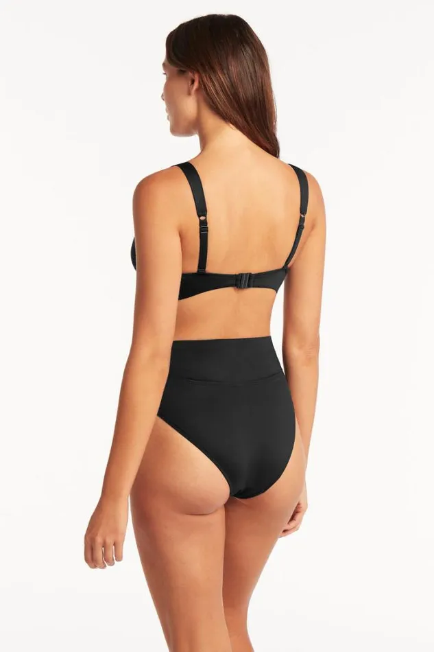 Eco Essentials Wrap High Waist Pant Eco Essentials Black Women Sea Level Bottoms Eco Essentials Wrap High Waist Pant Eco Essentials Black Women Sea Level Bottoms