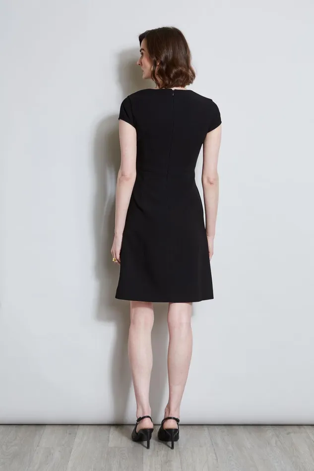 Elie Tahari Dresses and Jumpsuits Short Sleeve Dart Dress Black 8211 Women