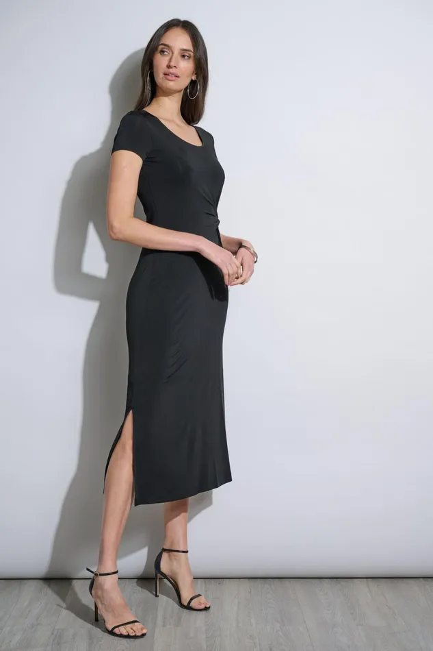 Elie Tahari Dresses and Jumpsuits Short Sleeve Knot Dress Noir 8211 Women