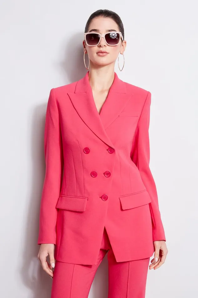 Elie Tahari Jackets and Blazers 5 Button Double Breasted Blazer Tropic Pink 8211 Women Elie Tahari Jackets and Blazers 5 Button Double Breasted Blazer Tropic Pink 8211 Women