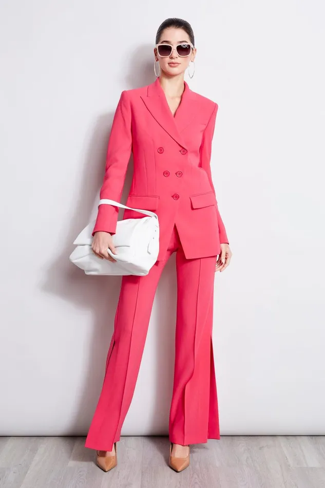 Elie Tahari Jackets and Blazers 5 Button Double Breasted Blazer Tropic Pink 8211 Women