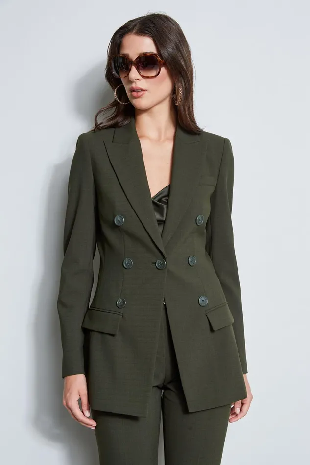 Elie Tahari Jackets and Blazers 7 Button Blazer Olive 8211 Women