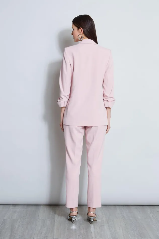 Elie Tahari Jackets and Blazers Ruched Sleeve Blazer Muse 8211 Women