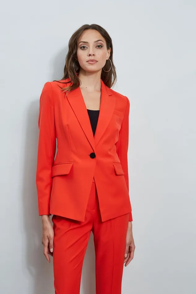 Elie Tahari Jackets and Blazers Slim Fit Blazer Cayenne 8211 Women