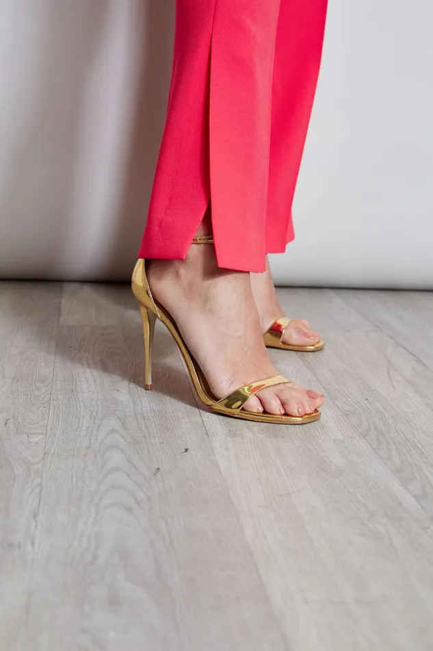 Elie Tahari Pants Fit and Flare Slit Pant Wild Strawberry 8211 Women