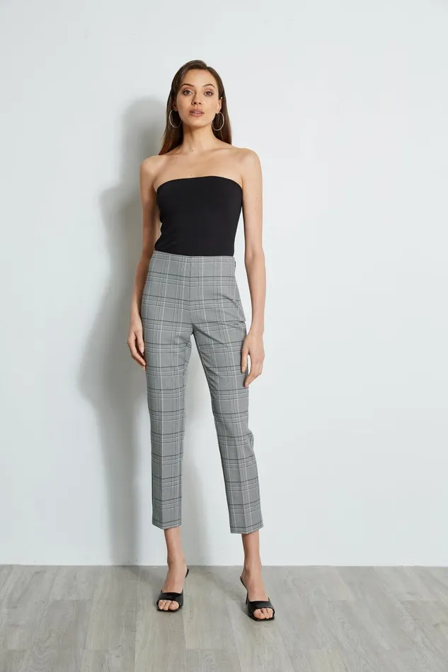 Elie Tahari Pants Plaid Ankle Pant Madelyn Plaid 8211 Women