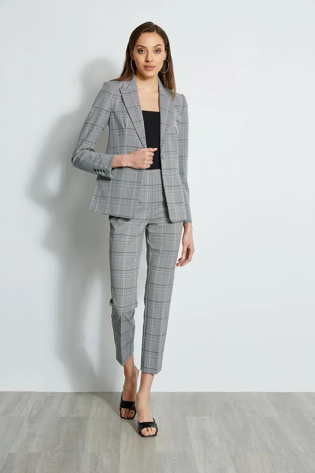 Elie Tahari Pants Plaid Ankle Pant Madelyn Plaid 8211 Women