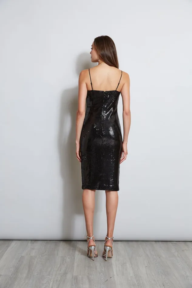 Elie Tahari Short Dresses Sequin Slip Dress Black 8211 Women