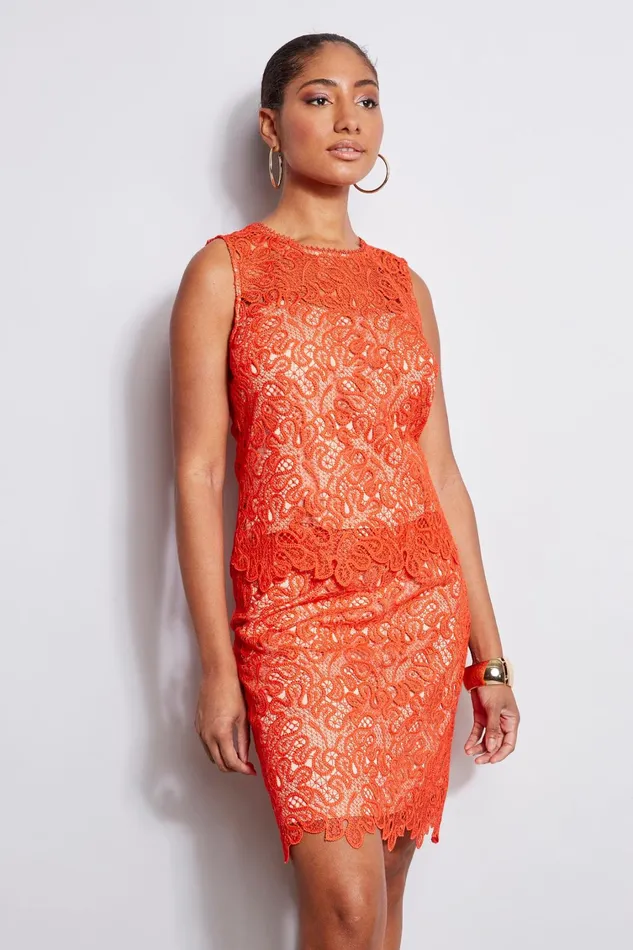 Elie Tahari Skirts Lace Skirt Tomato 8211 Women