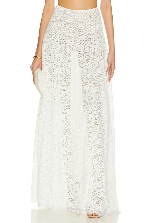 Emilia Skirt White Lace Women Lovers and Friends Skirts