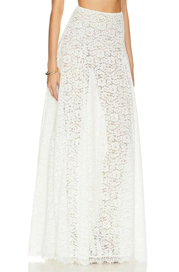 Emilia Skirt White Lace Women Lovers and Friends Skirts
