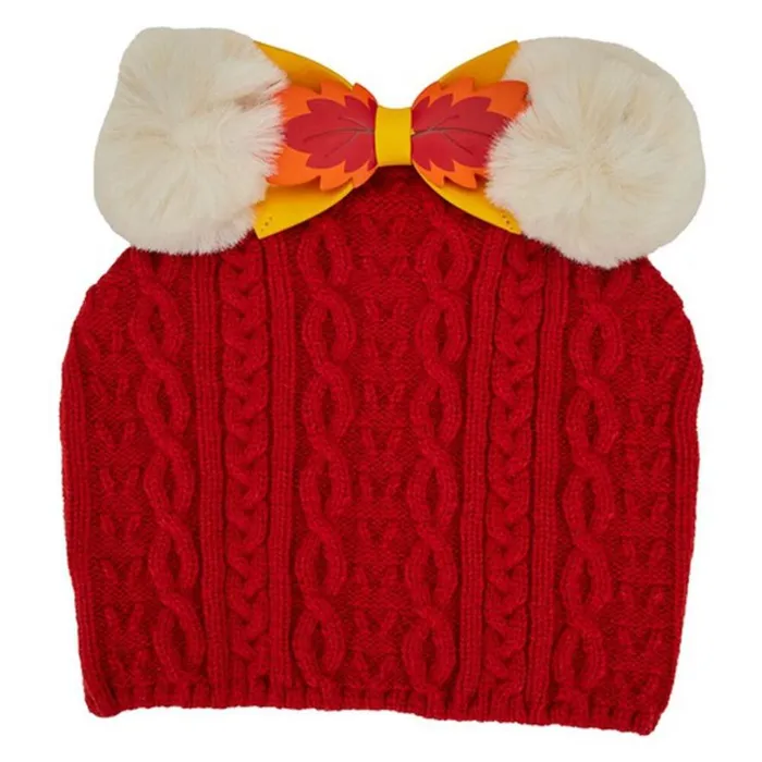 Exclusive 8211 Disney Fall Minnie Mouse Pom Beanie Unisex Loungefly Apparel