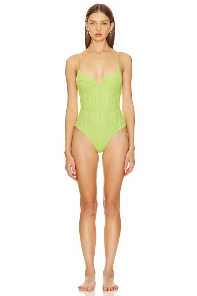 Fauna One Piece Lime Women Lovers and Friends Swimsuits and CoverUps
