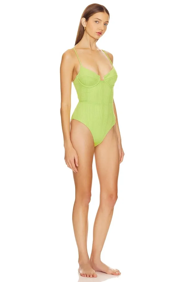 Fauna One Piece Lime Women Lovers and Friends Swimsuits and CoverUps