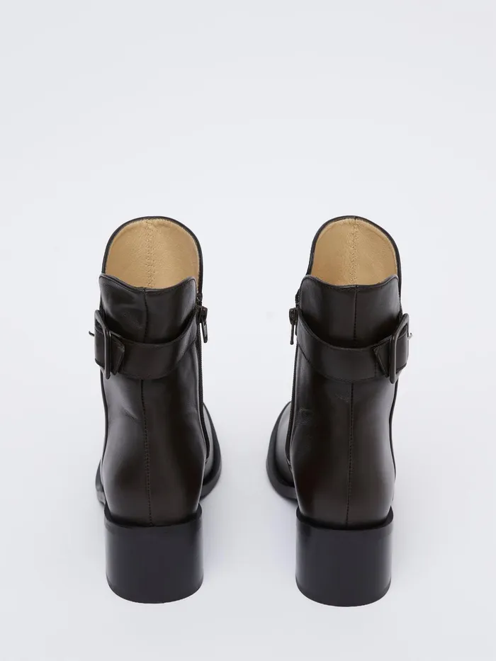 French Connection Connie Ankle Boots Chocolate Woman Shoes