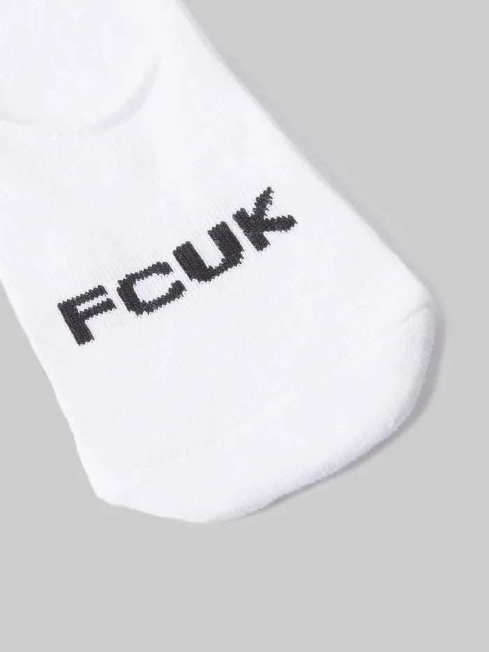 French Connection FCUK 3 Pack Invisible Socks Multi 2 Woman Underwear and Socks
