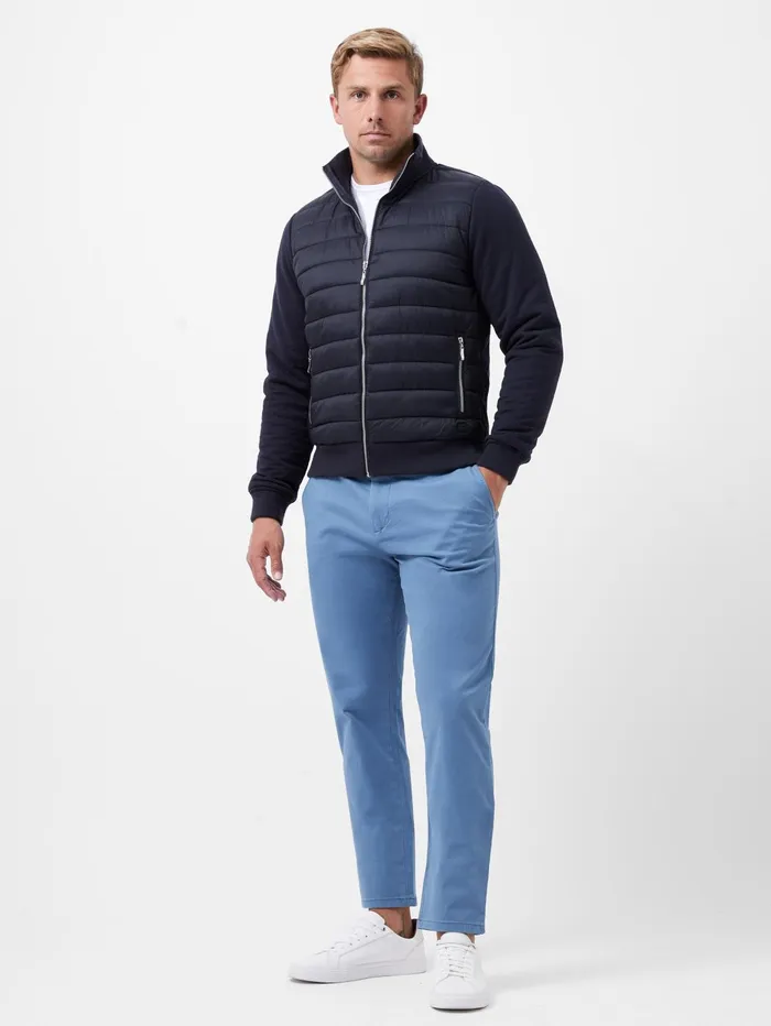 French Connection Hybrid Bomber Jacket Navy Man Coats and Jackets