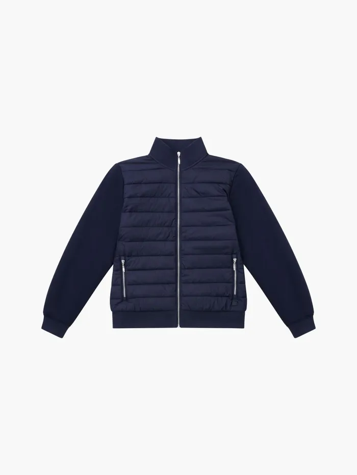 French Connection Hybrid Bomber Jacket Navy Man Coats and Jackets
