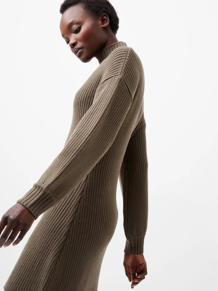 French Connection Myla Babysoft Mini Dress 8211 Tarmac Khaki Woman Jumpers and Cardigans French Connection Myla Babysoft Mini Dress 8211 Tarmac Khaki Woman Jumpers and Cardigans