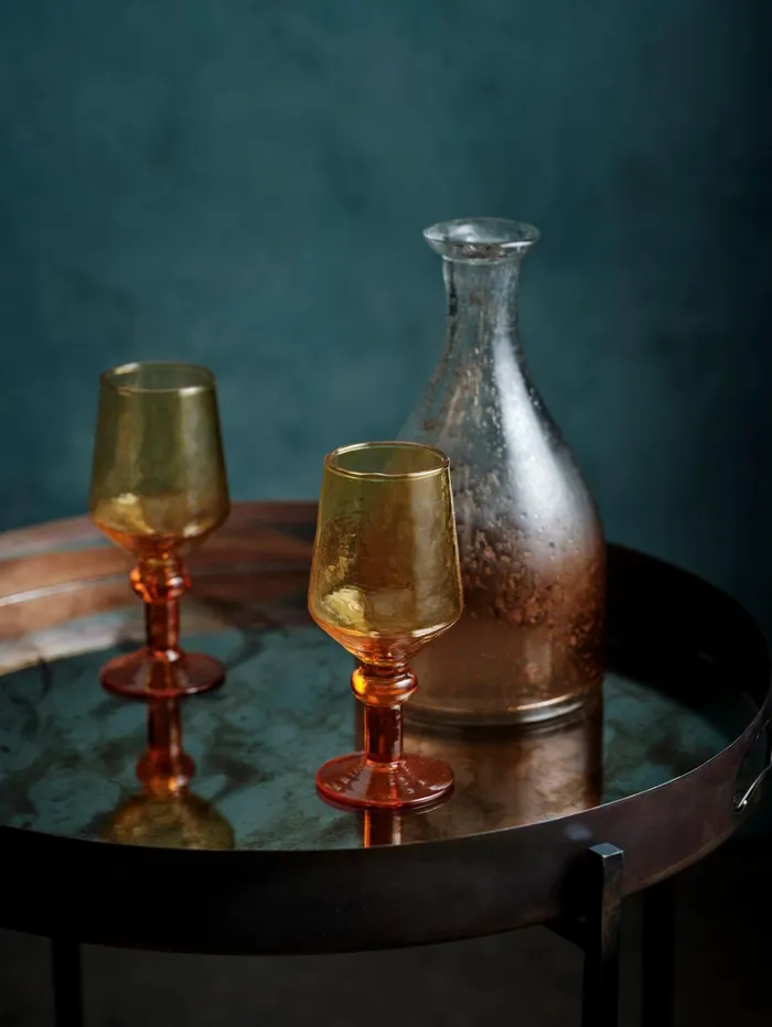 French Connection Sienna Recycled Decanter Rose Gold Ombre Home Home Accessories