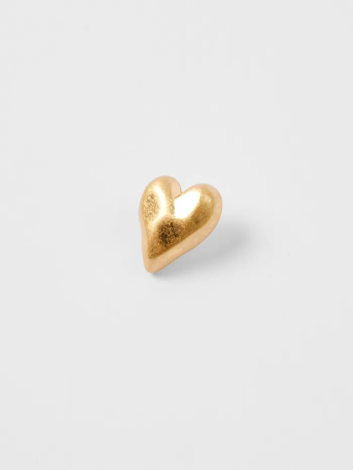 French Connection Small Heart Stud Earrings Gold Woman Jewellery