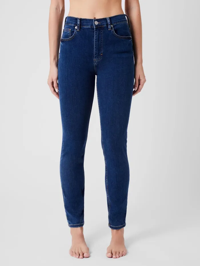 French Connection Soft Stretch Denim High Rise Skinny Jeans 30 Inch Mid Wash Woman Trousers French Connection Soft Stretch Denim High Rise Skinny Jeans 30 Inch Mid Wash Woman Trousers