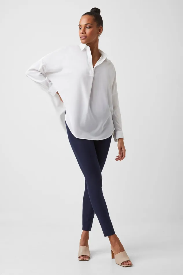 French Connection Street Twill Skinny Trousers Nocturnal Woman Trousers