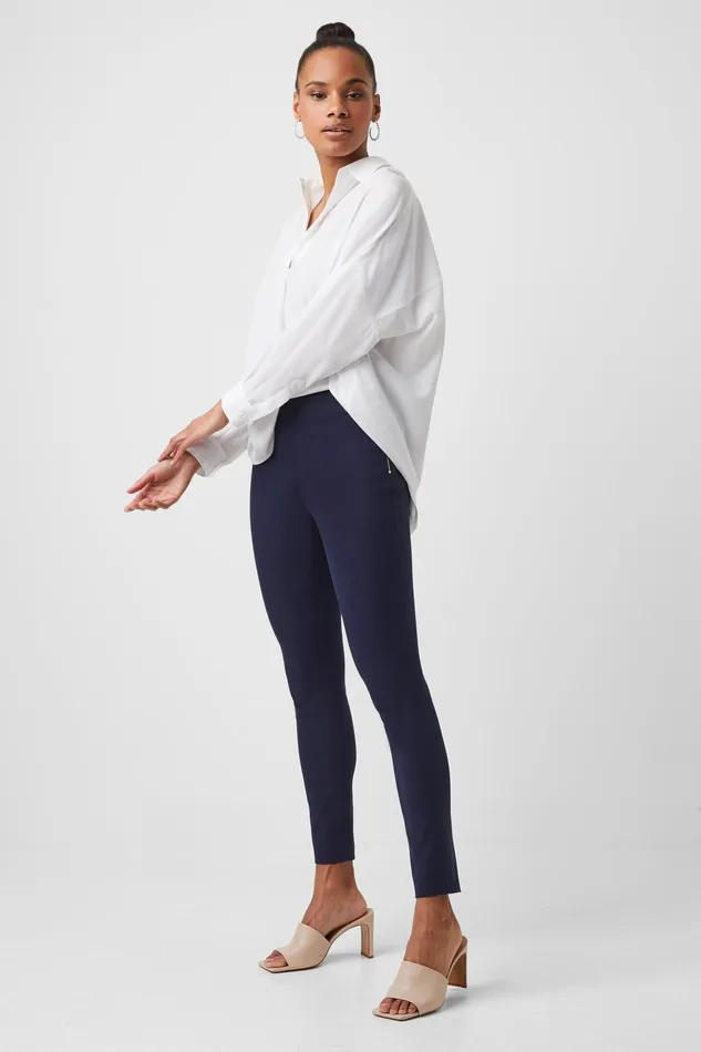 French Connection Street Twill Skinny Trousers Nocturnal Woman Trousers