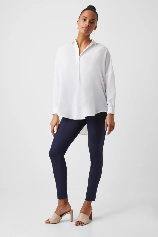 French Connection Street Twill Skinny Trousers Nocturnal Woman Trousers
