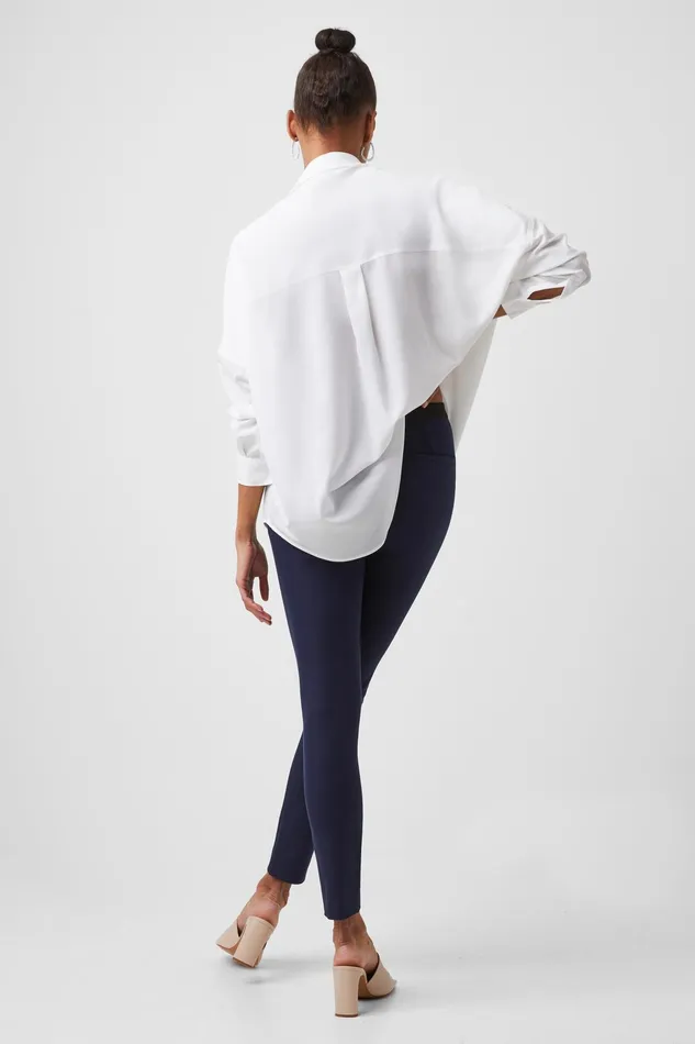 French Connection Street Twill Skinny Trousers Nocturnal Woman Trousers