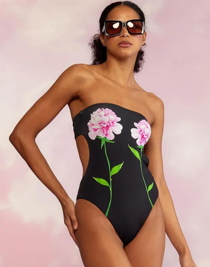 Freya Strapless Swimsuit 8211 Black Women Cynthia Rowley Surf and Swim