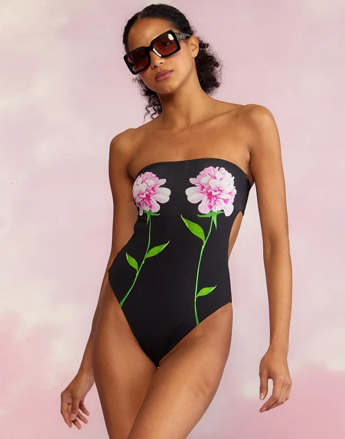 Freya Strapless Swimsuit 8211 Black Women Cynthia Rowley Surf and Swim