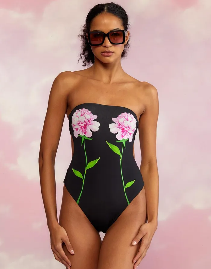 Freya Strapless Swimsuit 8211 Black Women Cynthia Rowley Surf and Swim