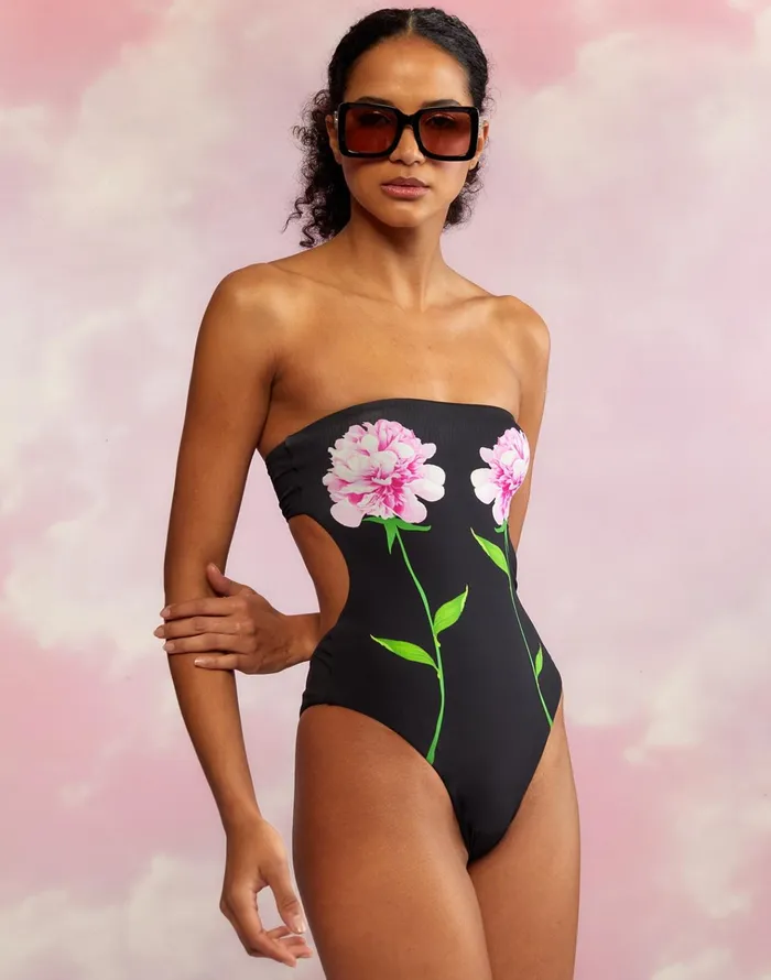 Freya Strapless Swimsuit 8211 Black Women Cynthia Rowley Surf and Swim