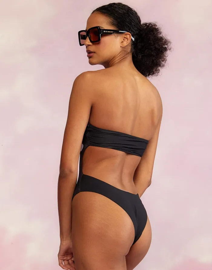 Freya Strapless Swimsuit 8211 Black Women Cynthia Rowley Surf and Swim