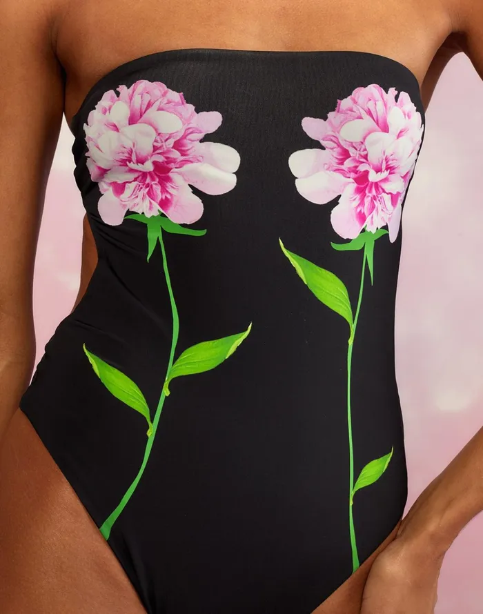 Freya Strapless Swimsuit 8211 Black Women Cynthia Rowley Surf and Swim