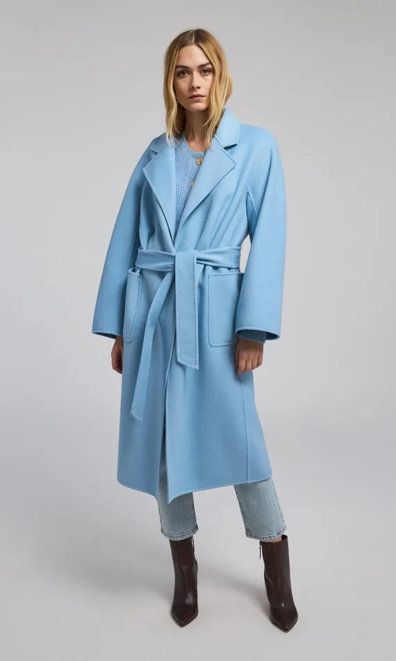 Generation Love Clothing Grayson Wool Coat Blue Jay Women Outerwear