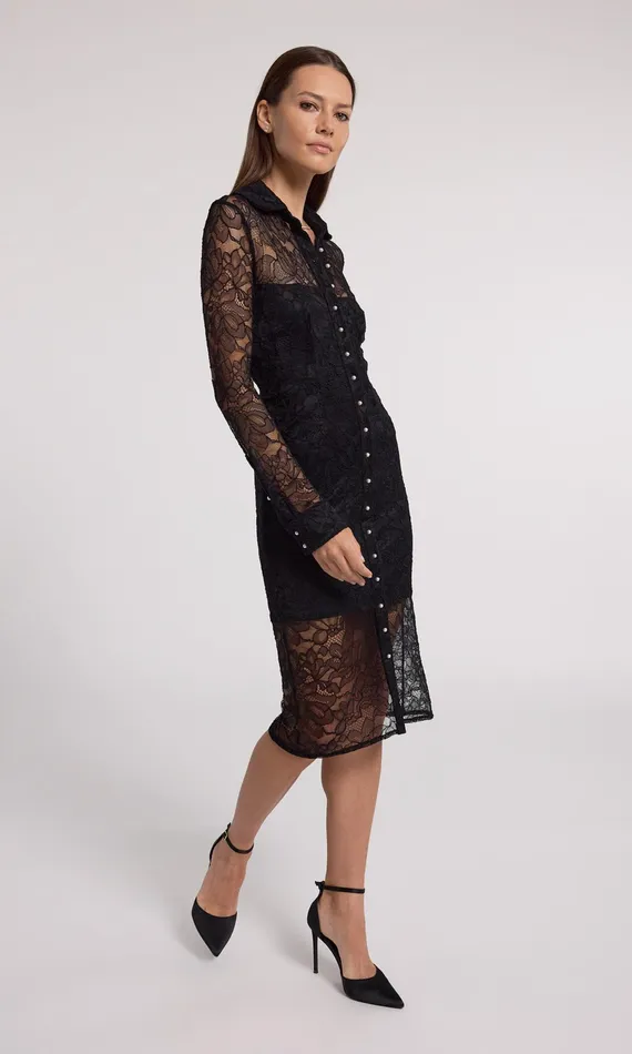 Generation Love Clothing Lorene Lace Dress Black Women Dresses