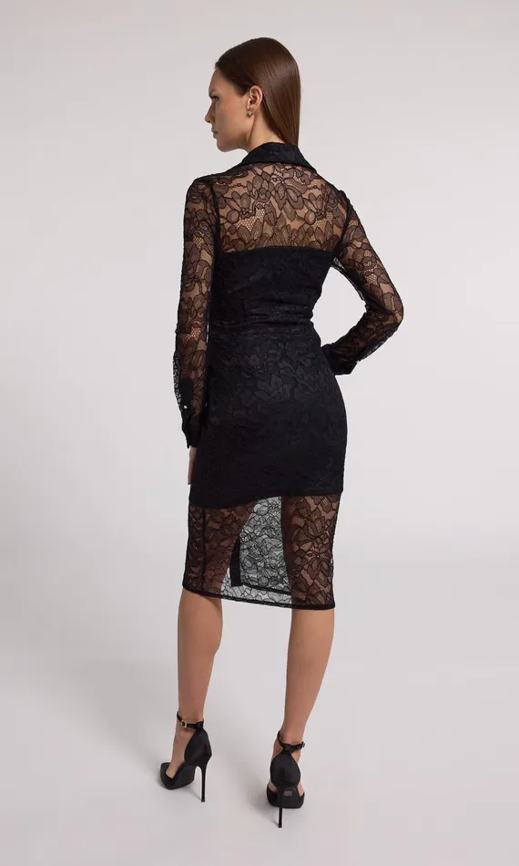 Generation Love Clothing Lorene Lace Dress Black Women Dresses