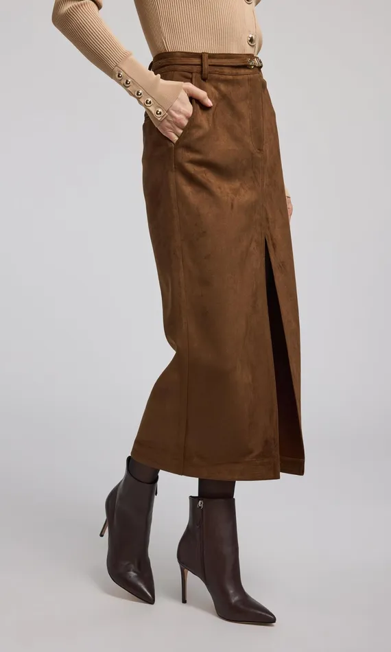 Generation Love Clothing Medina Belted Vegan Suede Skirt Caramel Women Skirts Generation Love Clothing Medina Belted Vegan Suede Skirt Caramel Women Skirts
