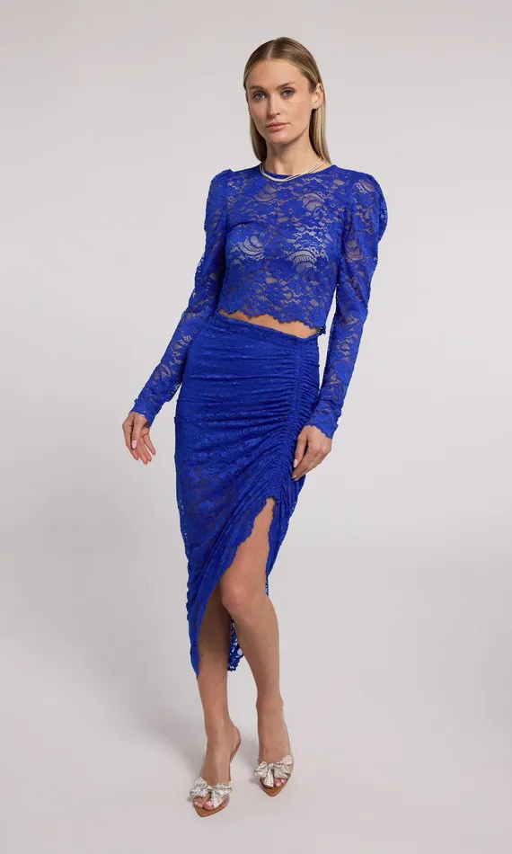 Generation Love Clothing Nellia Lace Skirt Ultramarine Women Skirts