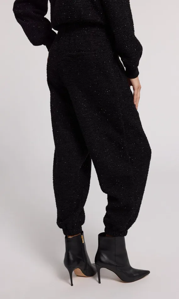 Generation Love Clothing Rena Tweed Jogger Black Women Pants