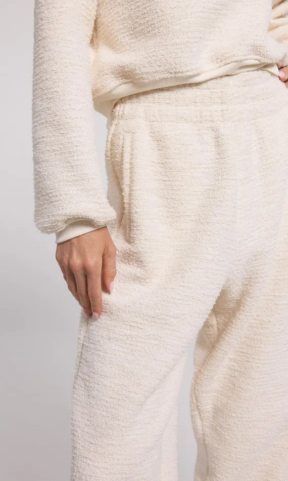 Generation Love Clothing Rena Tweed Jogger Cream Women Pants